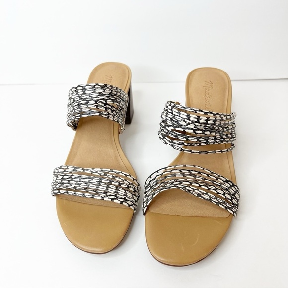 Madewell Meg Sandal Snake Embossed Leather Size 7 - Picture 2 of 7